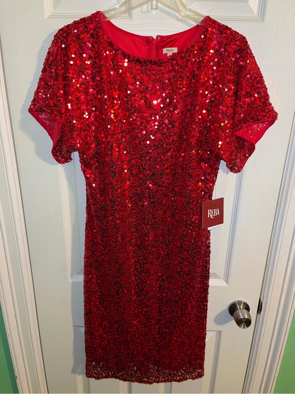 Reba Red Sequin Dress - Women’s 8